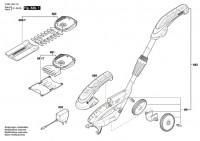 Bosch 3 600 H33 1B1 ISIO 3 Cordless Grass Shear Spare Parts